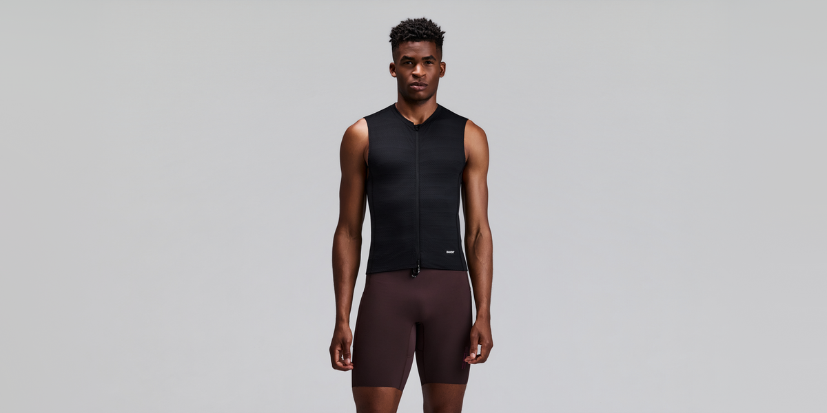 Men's AirKnit™ Distance Sleeveless Zip - Black