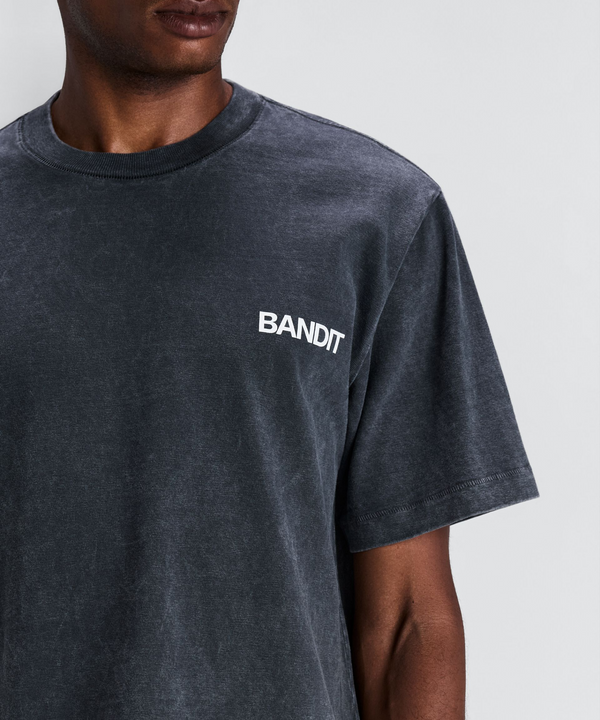 Unisex Heavyweight Cotton Box Tee - Black Chroma Wash