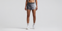 Thumbnail of Women's CoolGrid™ 3" Split Shorts - Uneven Gradient - Plaster / Slate