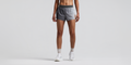Thumbnail of Women's CoolGrid™ 3" Split Shorts - Uneven Gradient - Plaster / Slate