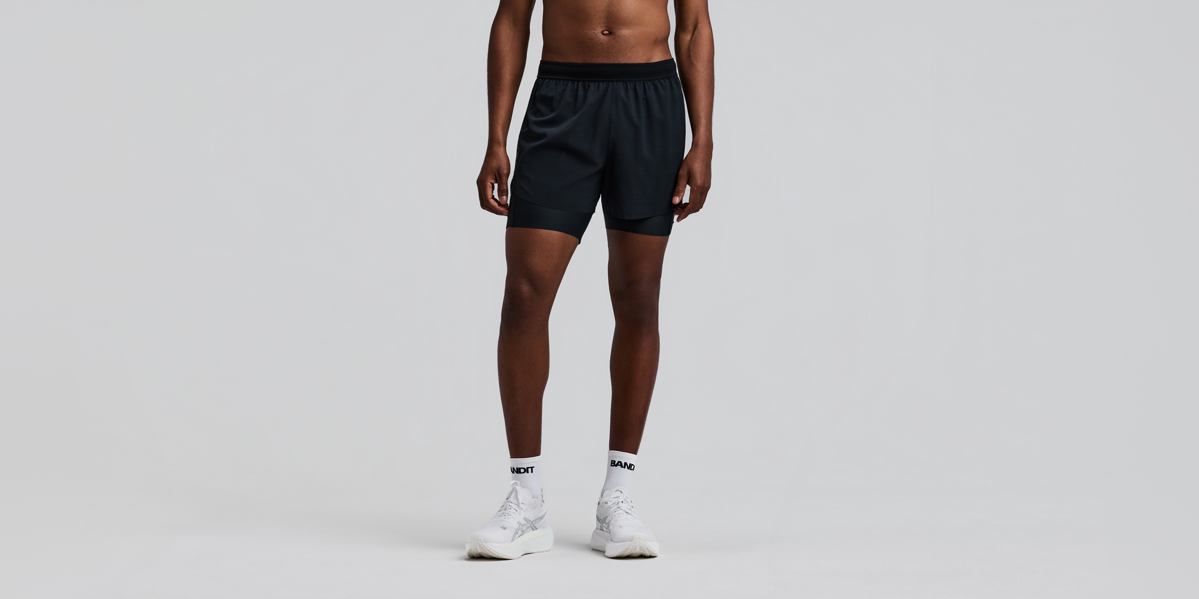 Men's CoolGrid™ 2-in-1 Run Short - Black