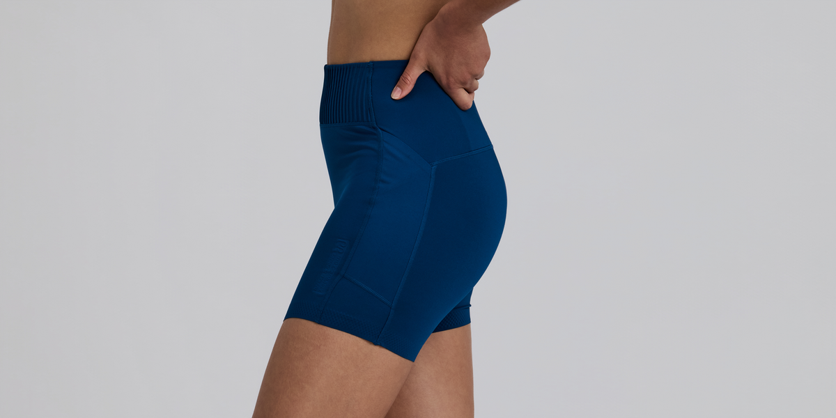 Women's Stamina-V™ High Waist 5" Compression Short - Ink Blue
