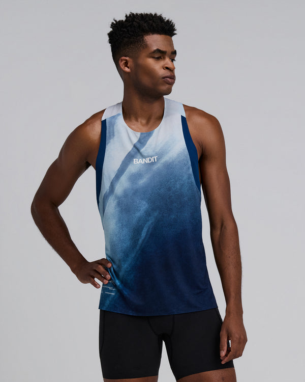 Men's Specter™ Race Singlet - Undertow Ink Blue Multi
