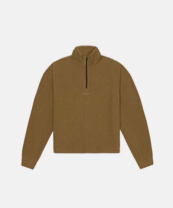 Women's MacroSoft™ Quarter Zip - Antique Brass