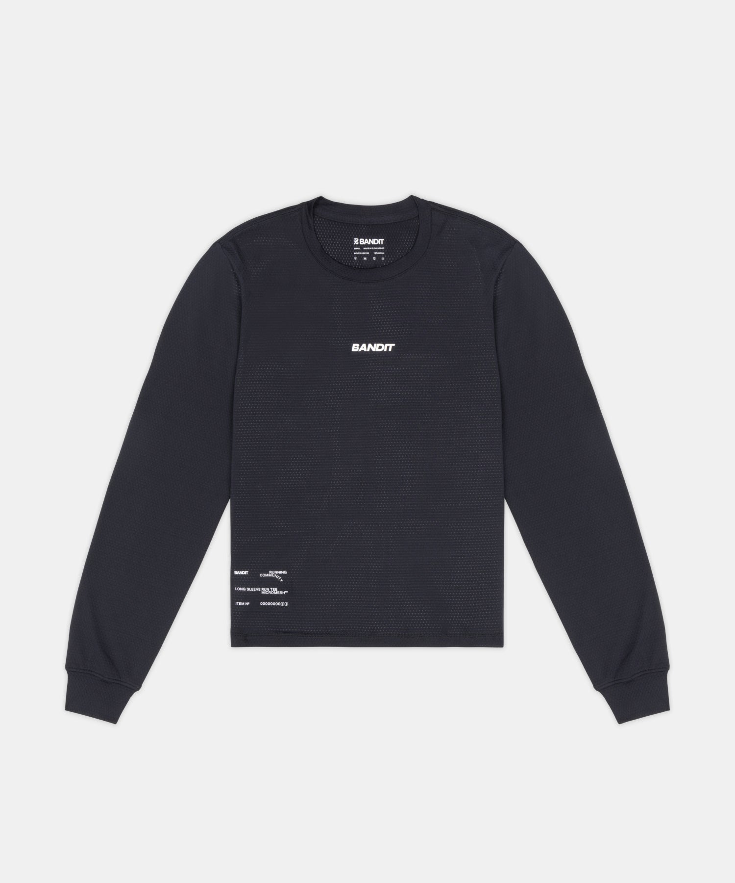Women's Micromesh™ Long Sleeve Tee - Black
