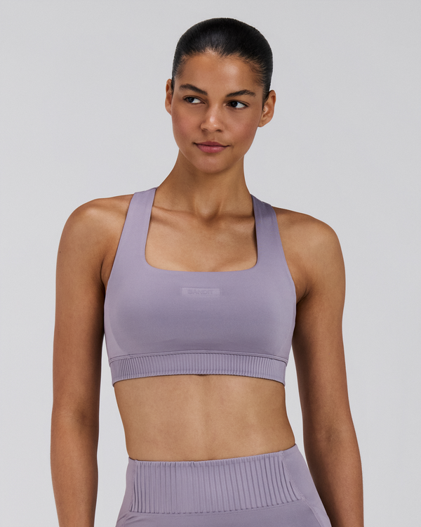 Women's Stamina-V™ Square Neck Run Bra - Violet Fog