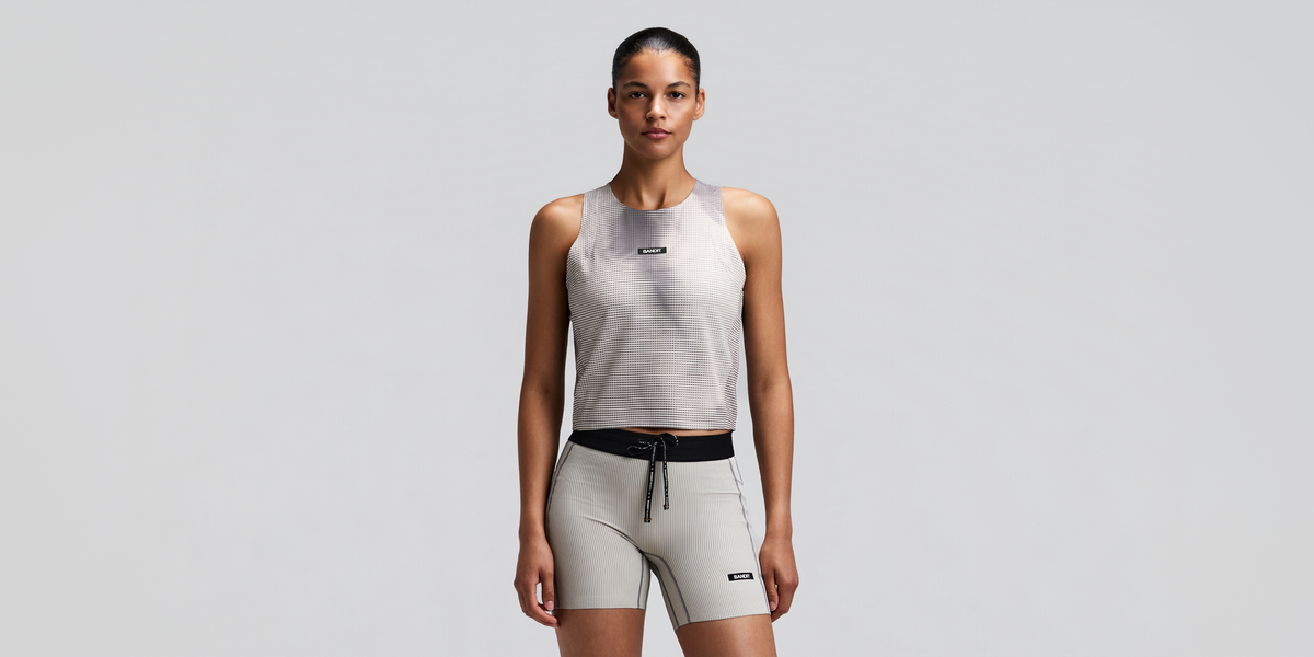 Women's GeoMesh™ Lightweight Race Singlet - Slate / Plaster