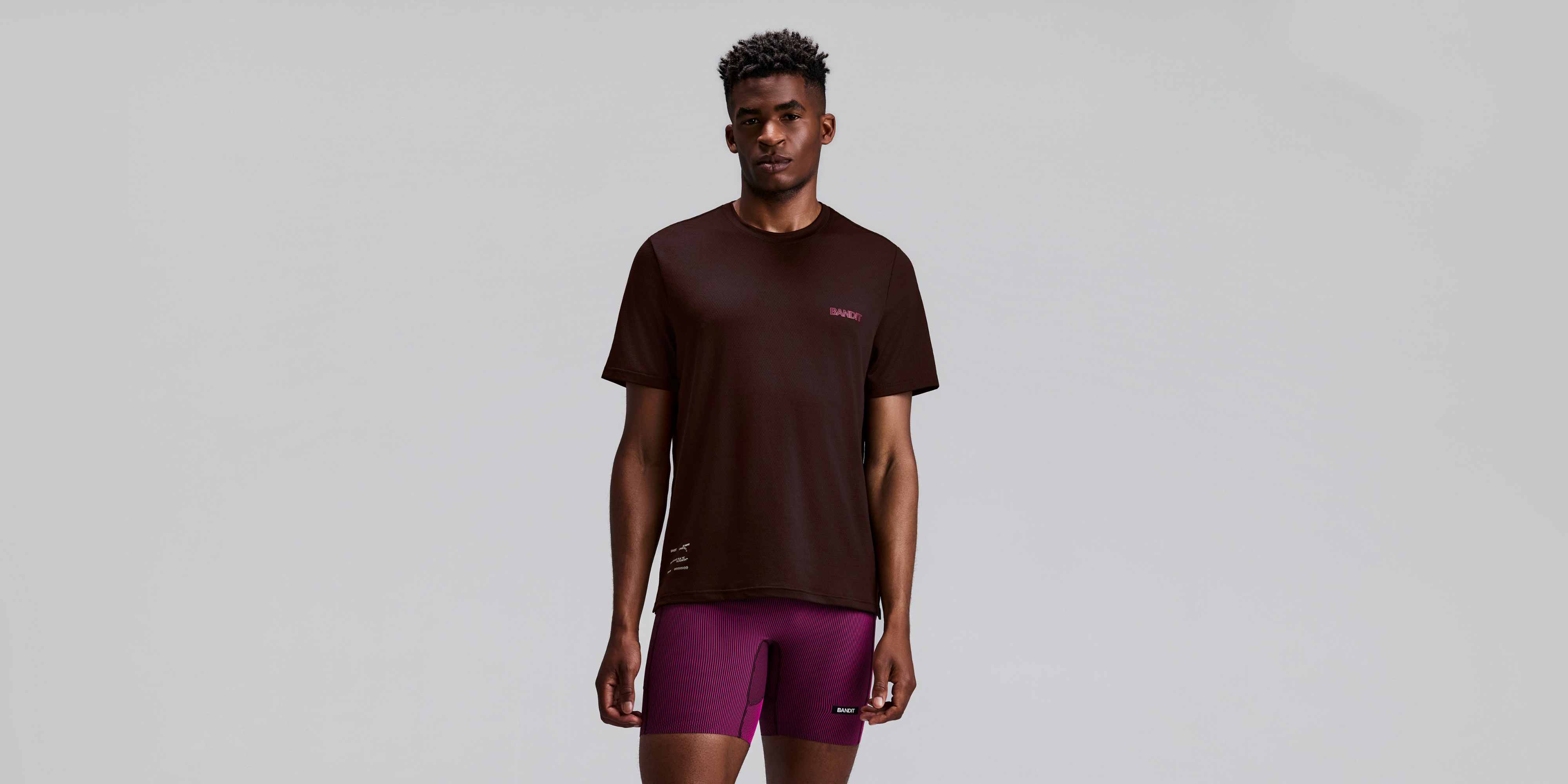 Men's Micromesh™ Short Sleeve Run Tee - Espresso