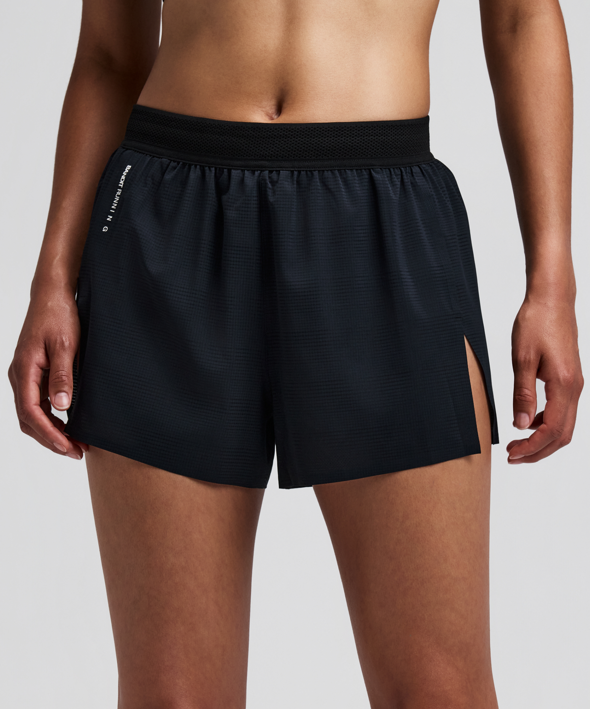 Women's CoolGrid™ 3" Split Shorts - Black