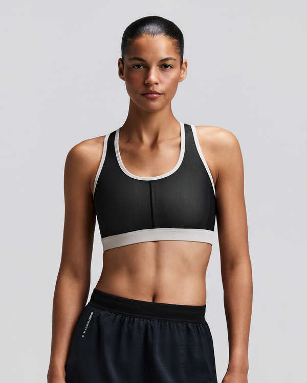 Women's Vanisher™ Reverso™ Scoop Neck Run Bra - Black / Plaster
