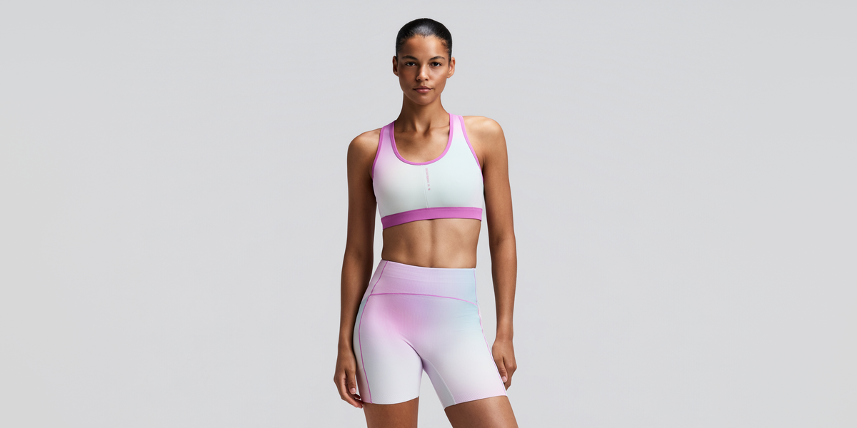Women's Vanisher™ Reverso™ Scoop Neck Run Bra - Orchid Bloom Multi