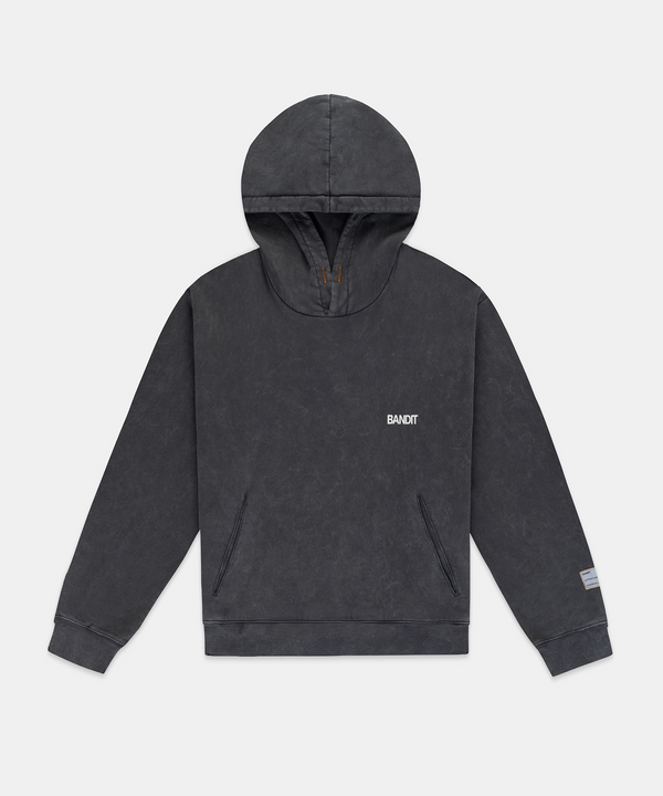 Unisex Chroma Wash Cropped Hoodie - Introspection Anthracite
