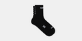 Thumbnail of Lite Run™ Spring Motif Quarter Socks - Black / White