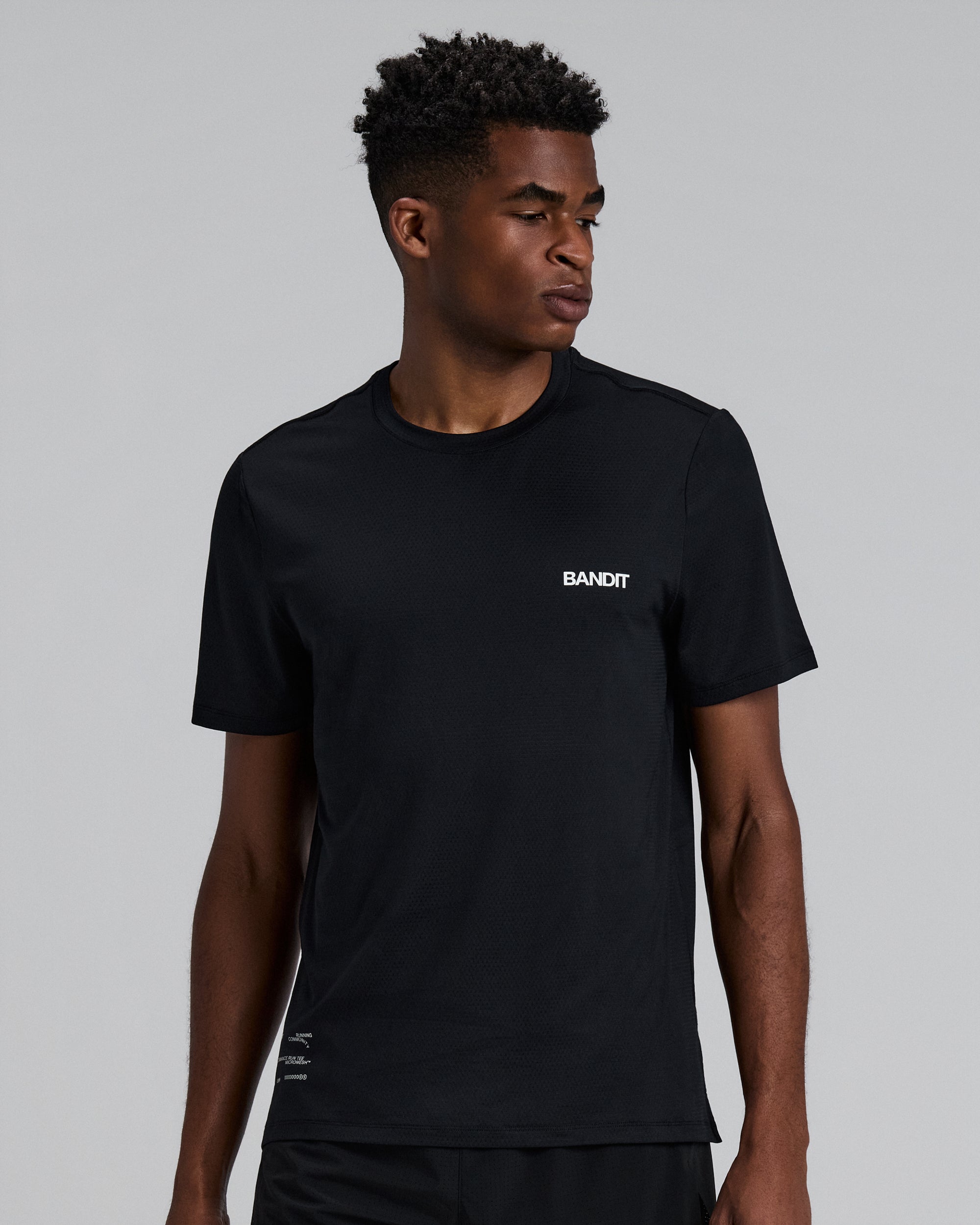 BANDIT_MICROMESH RUN TEE_バンディット_Tシャツ Men's Micromesh™ Run Tee - Black