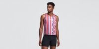Thumbnail of Men's Shredder™ Shorty Race Singlet - Melted Stripe Gradient