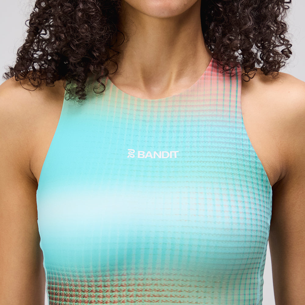 Stamina™ Race Crop - Gulfstream Print