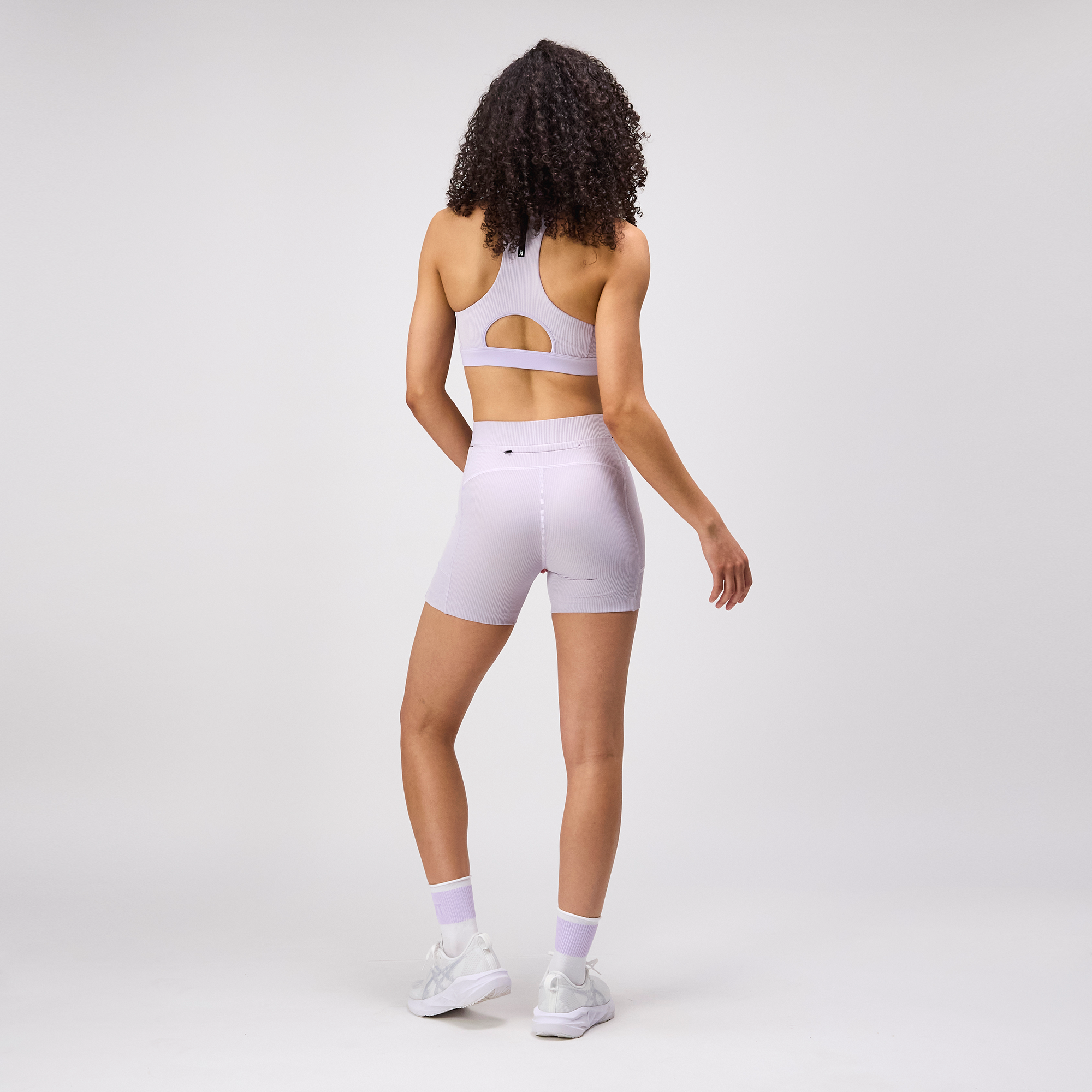 Striped Cadence™ Scoop Neck Run Bra - Light Thistle