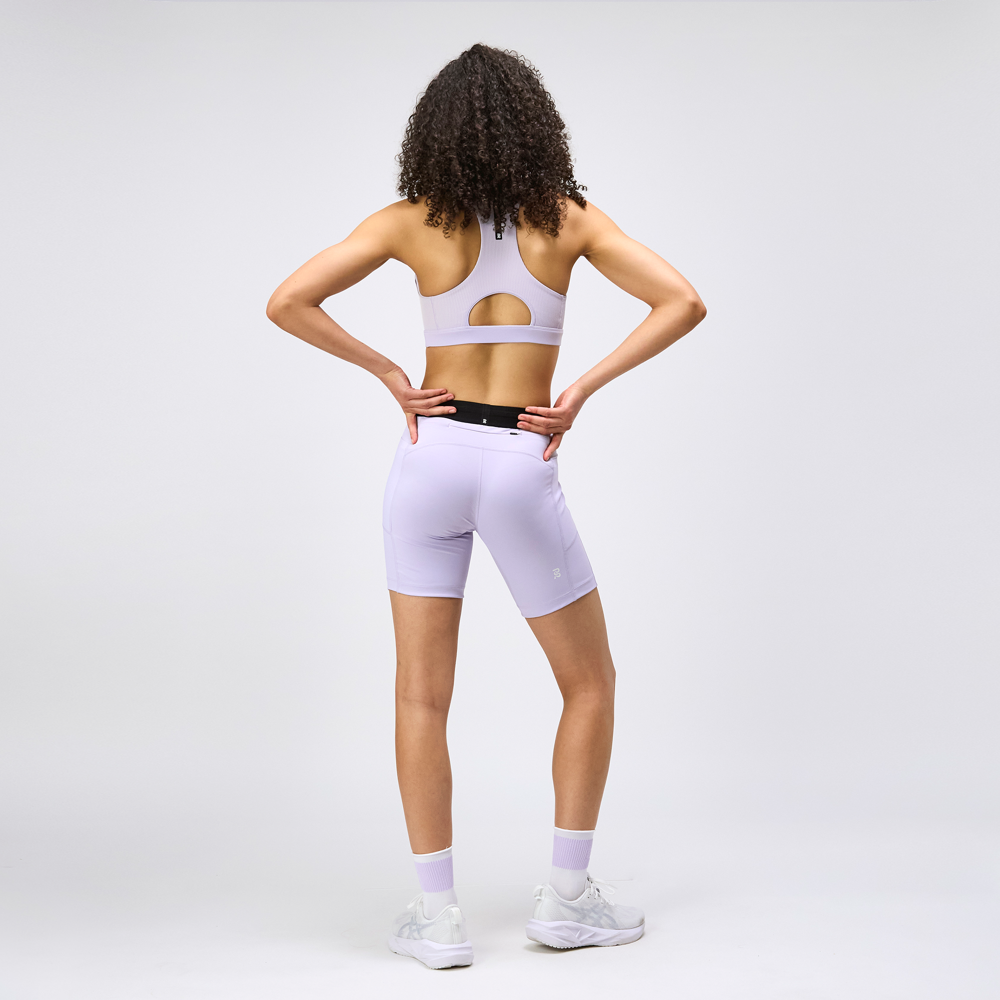 Striped Cadence™ Scoop Neck Run Bra - Light Thistle