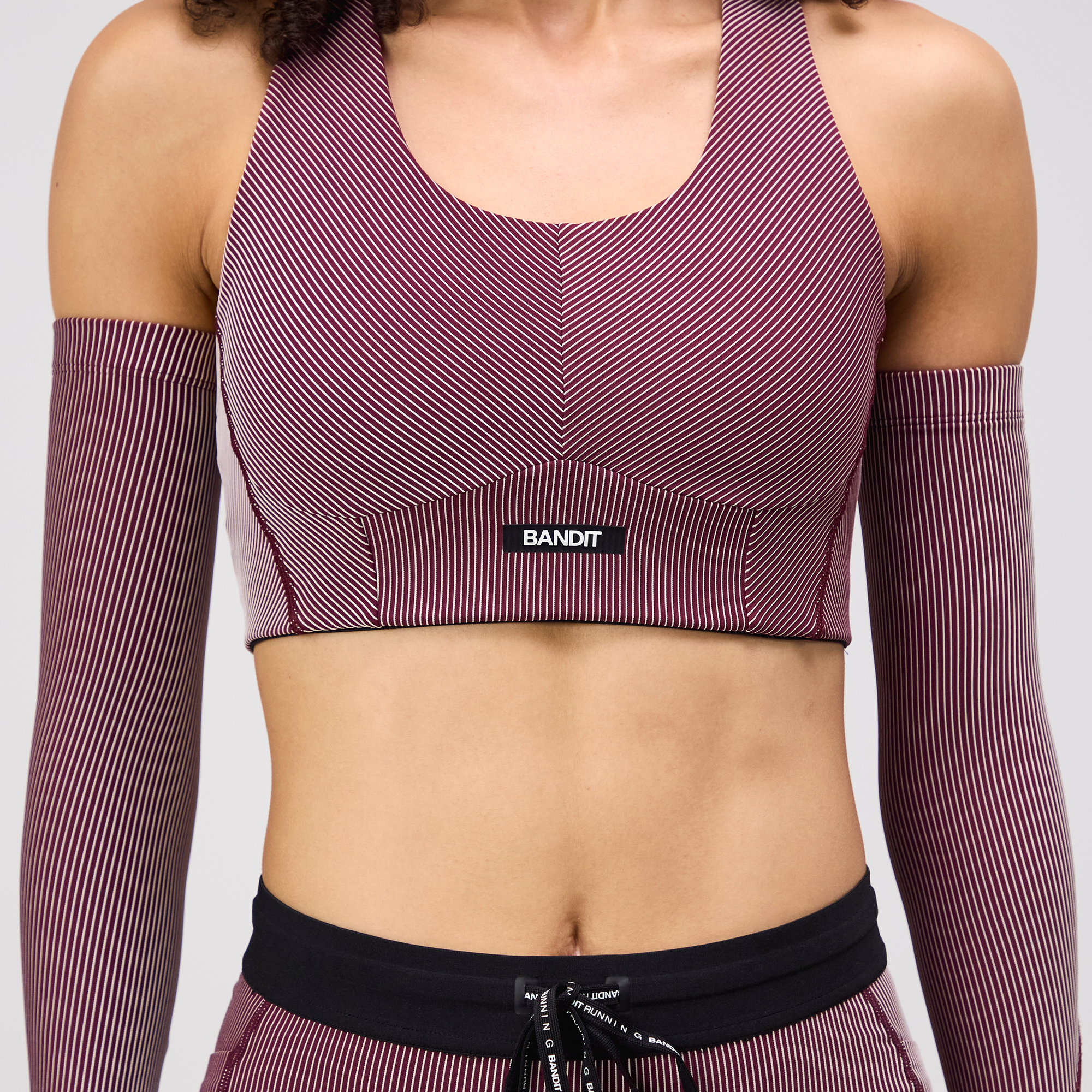 Striped Cadence™ Corset Bra - Port