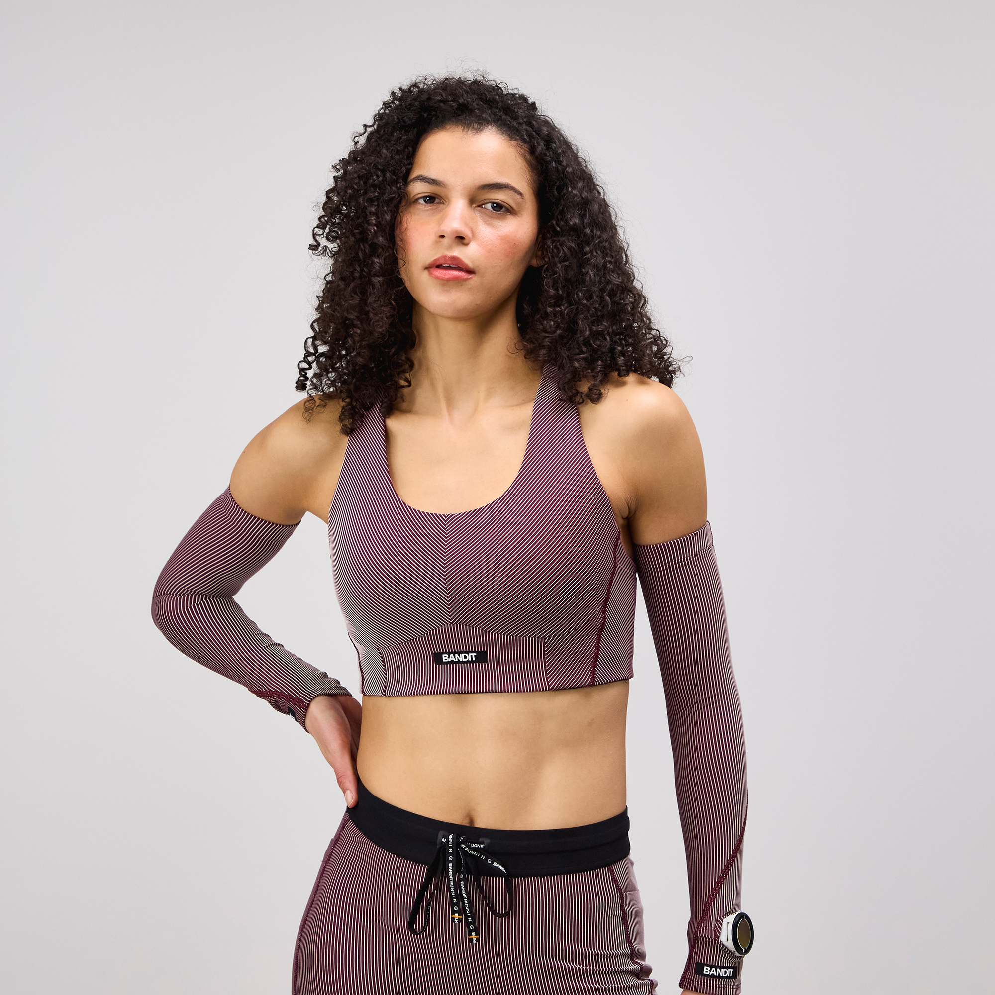 Striped Cadence™ Corset Bra - Port