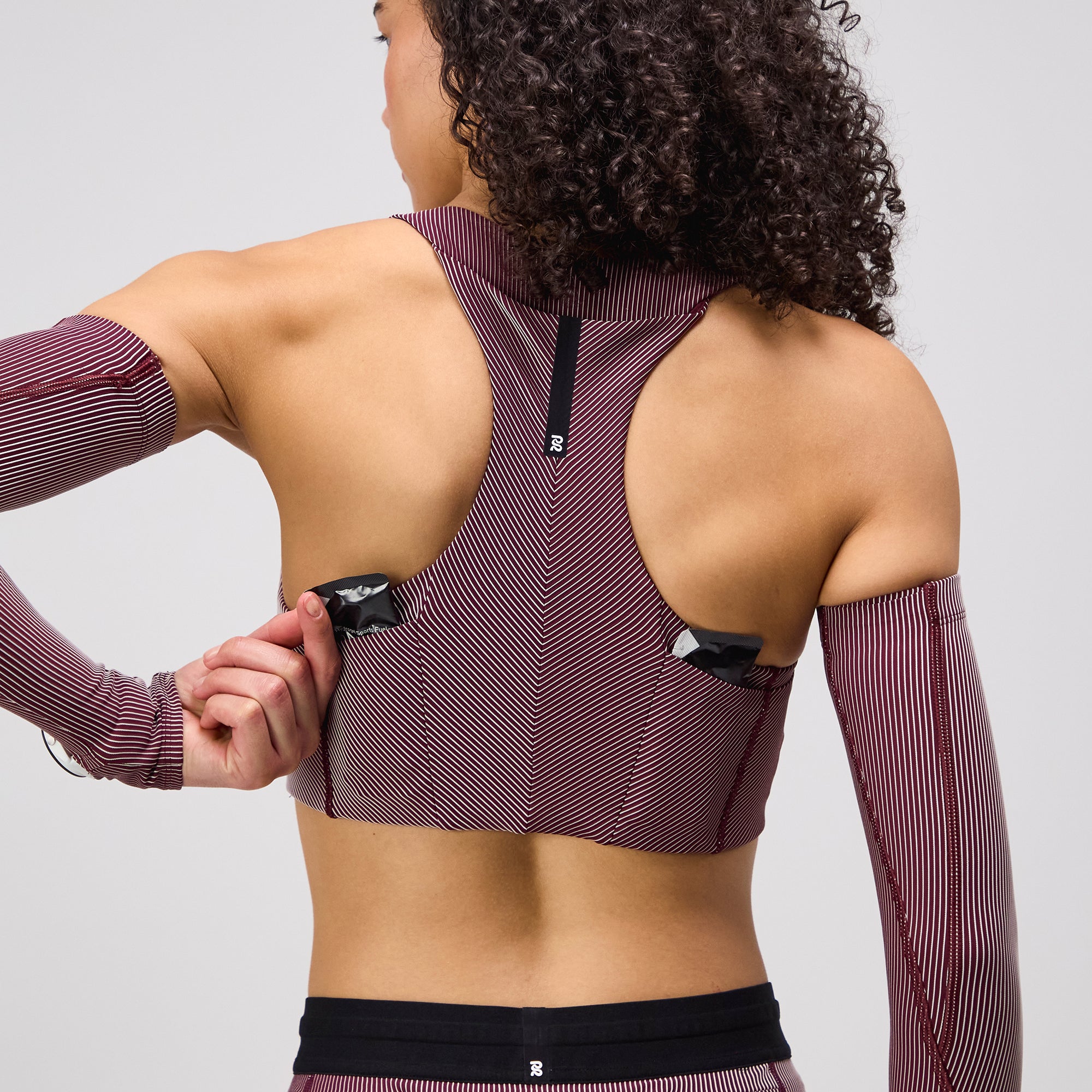 Striped Cadence™ Corset Bra - Port