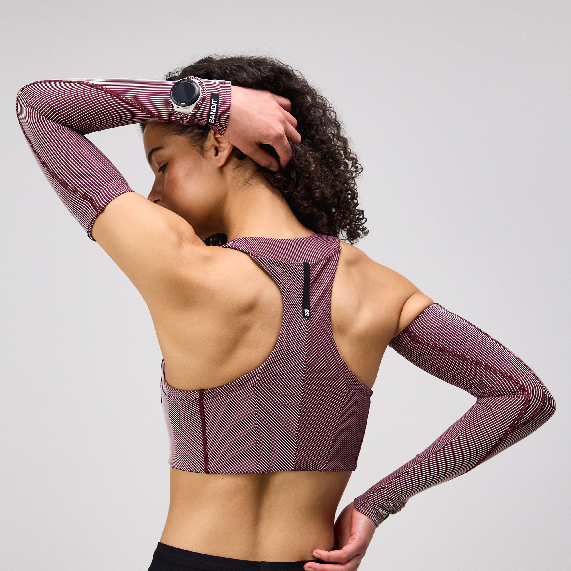 Striped Cadence™ Corset Bra - Port
