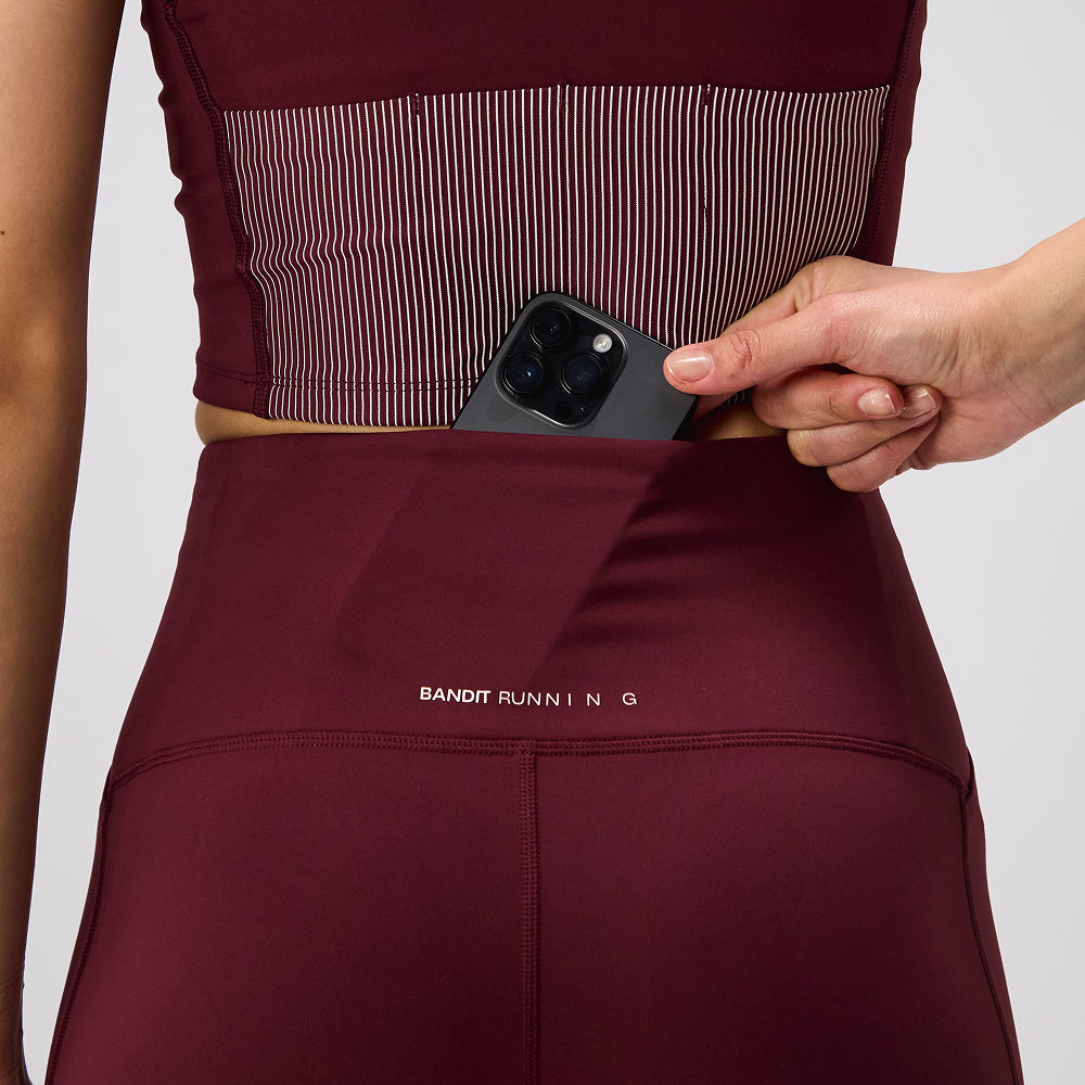 Stamina™ High Waist 5" Women's Compression Shorts - Port