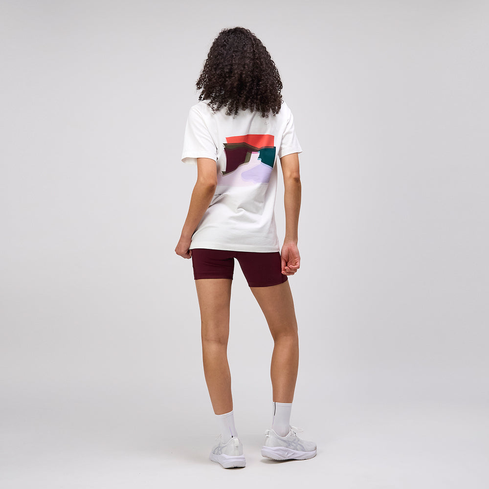 "Landscape" Cotton Tee, Unisex - White