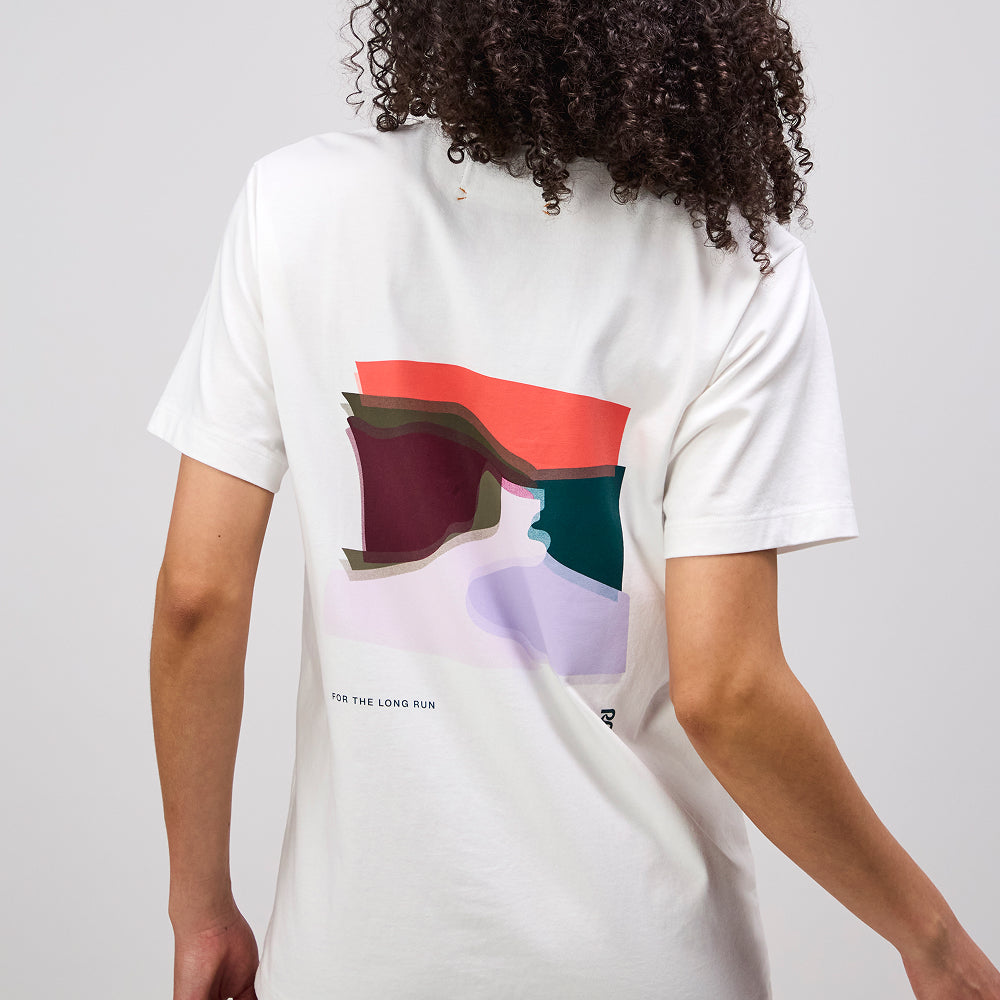 "Landscape" Cotton Tee, Unisex - White