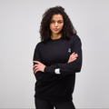 Thumbnail of Cotton Fleece Abstract Grid Crewneck - Unisex, Black