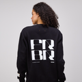 Thumbnail of Cotton Fleece Abstract Grid Crewneck - Unisex, Black