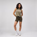 Thumbnail of Stamina™ 5" Women's Compression Shorts - Dark F atigue