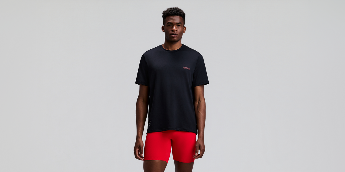 Men's Micromesh™ Short Sleeve Run Tee - Black
