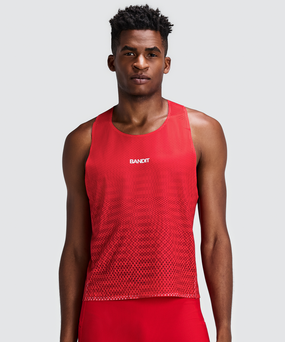 Men's Shredder™ Shorty Race Singlet - Oxide Red