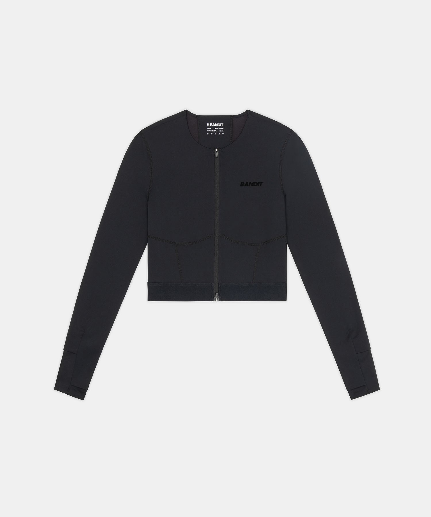 Women's Long Sleeve Fuyu™ Race Crop - Black