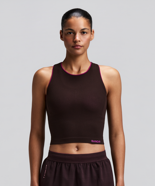Women's StretchKnit™ Pop Stitch™ Run Tank - Espresso