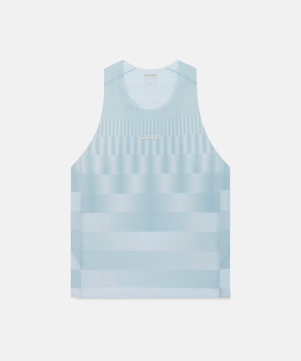 Men's CoolGrid™ Training Singlet with Flopack™ - Growing Grid - Lagoon / Mist