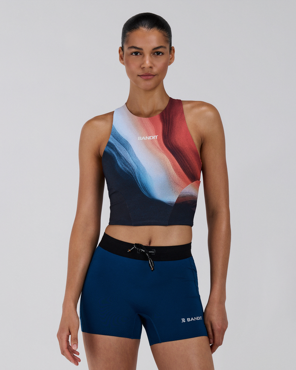 Women's Stamina™ Race Crop - Thermal Field Rusted Apricot