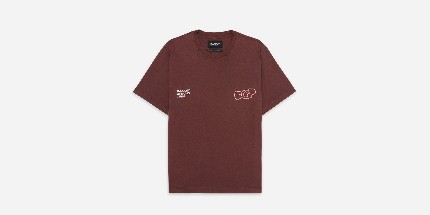 Bandit Grand Prix Cotton Tee - Chocolate