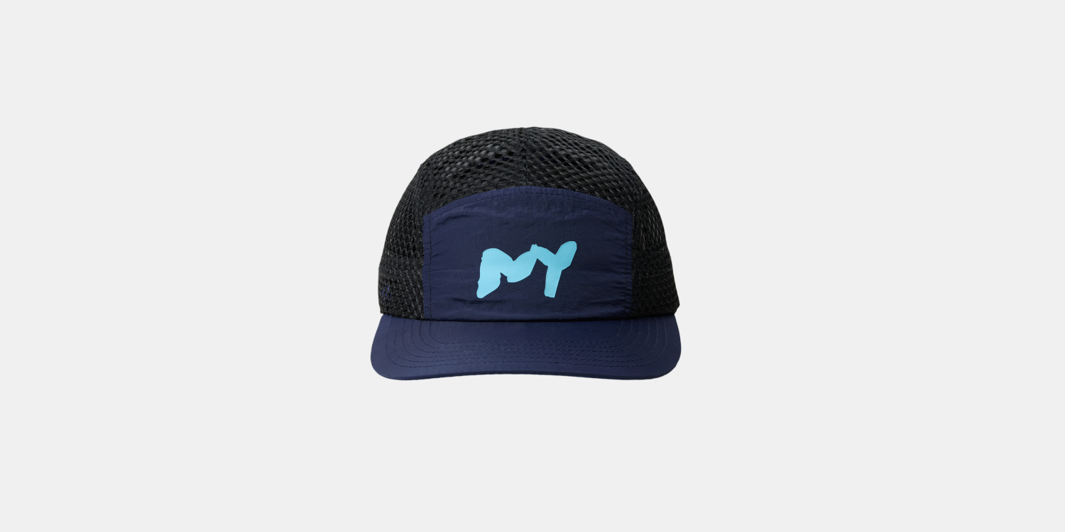Bandit Open Mesh Run Hat - NY Navy / Black