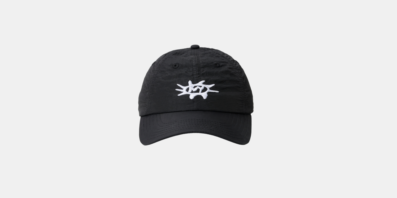 Nylon "Sunburst" Dad Hat - Black