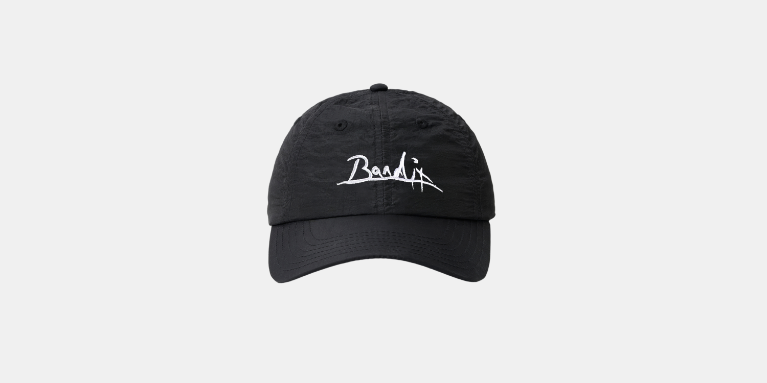 Nylon Signature Bandit Dad Hat - Black