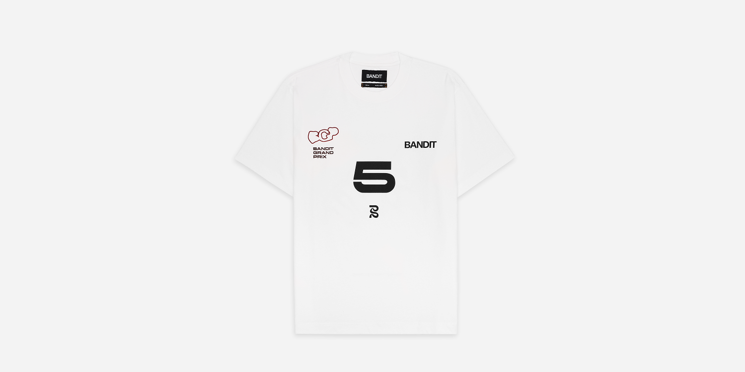 Bandit Grand Prix Cotton Tee - White