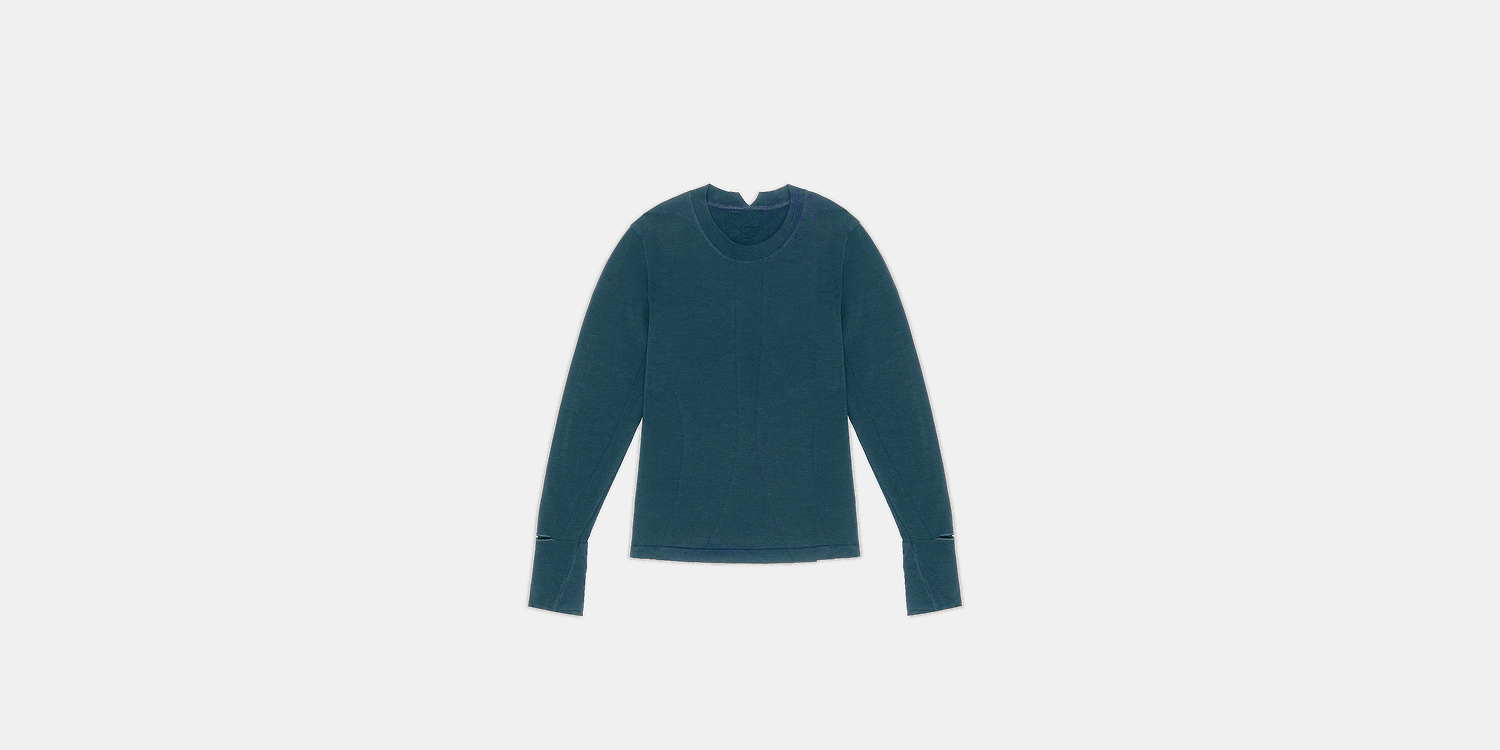 Women's Seamless Wool Blend Long Sleeve - Storm