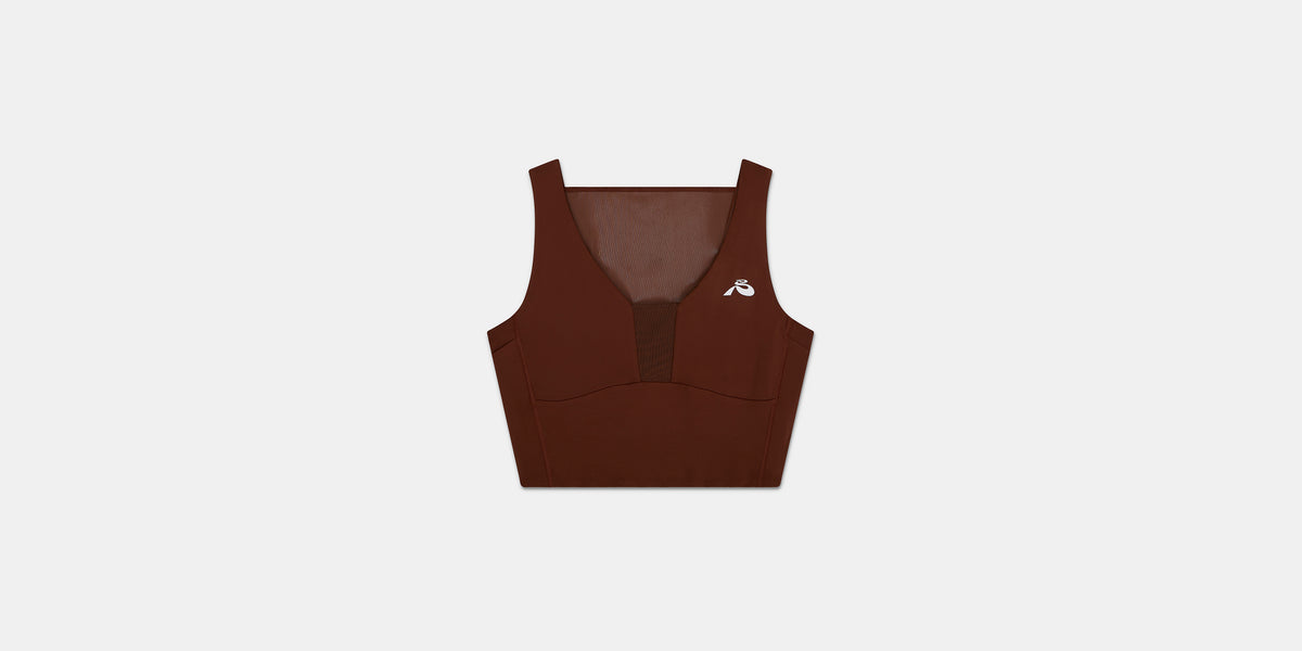 Stamina™ Vela Race Crop - Coffee Bean