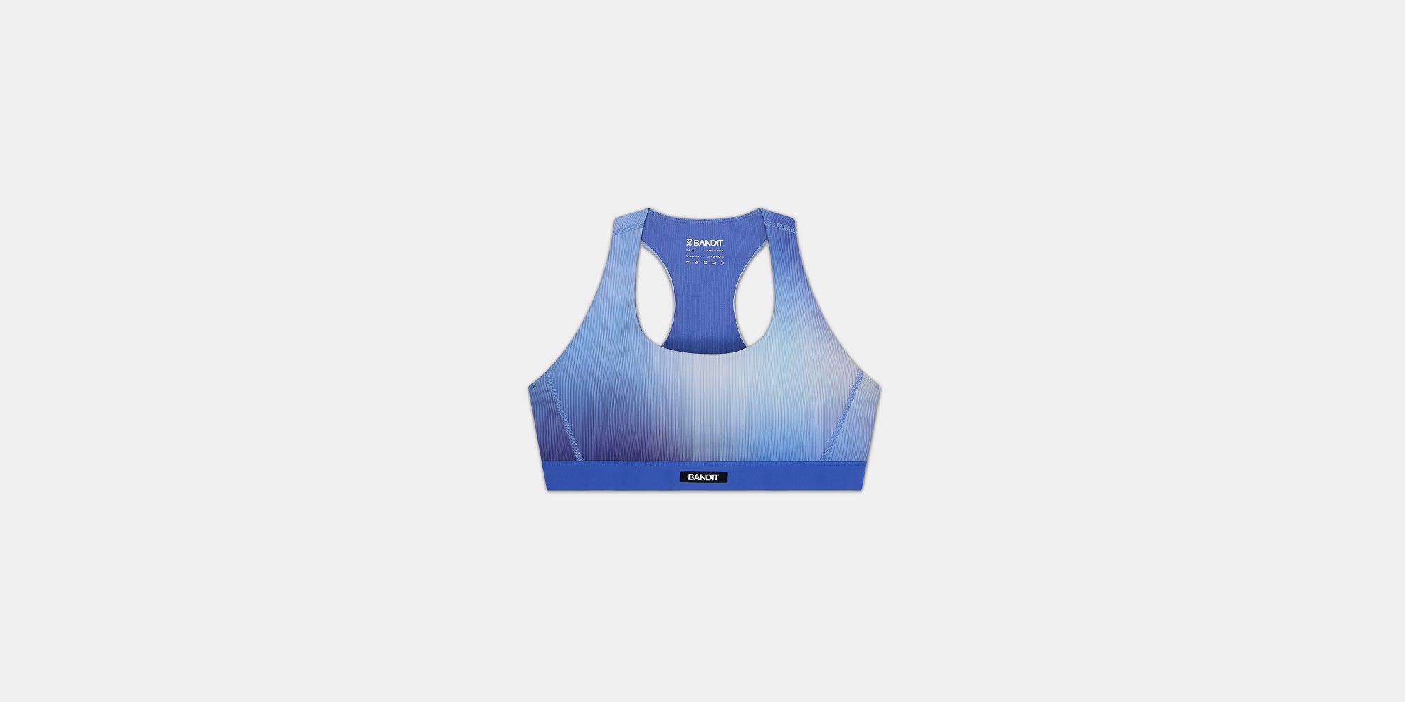 Cadence™ Scoop Neck Run Bra - Deep Peri Blue Gradient