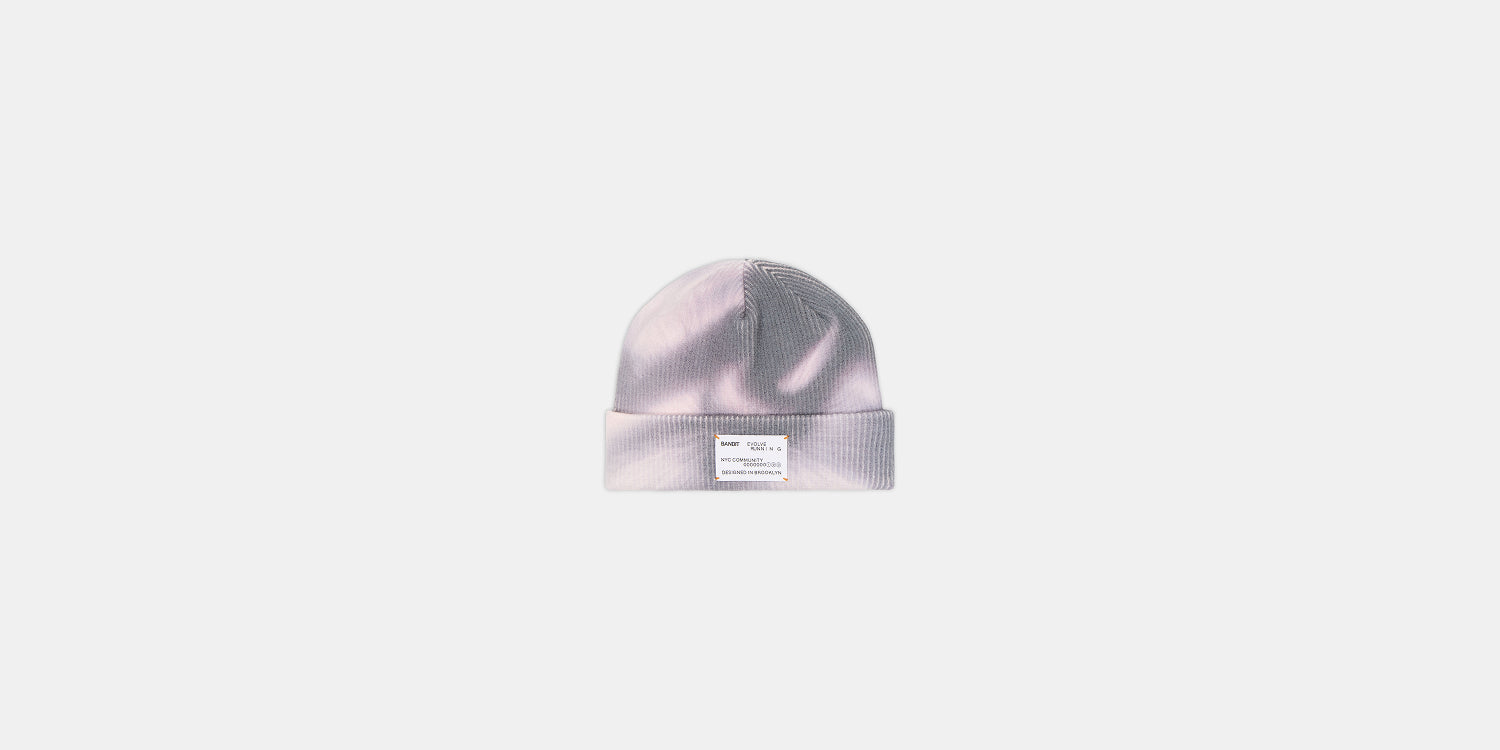 Ribbed Patch Beanie - Haze Multi