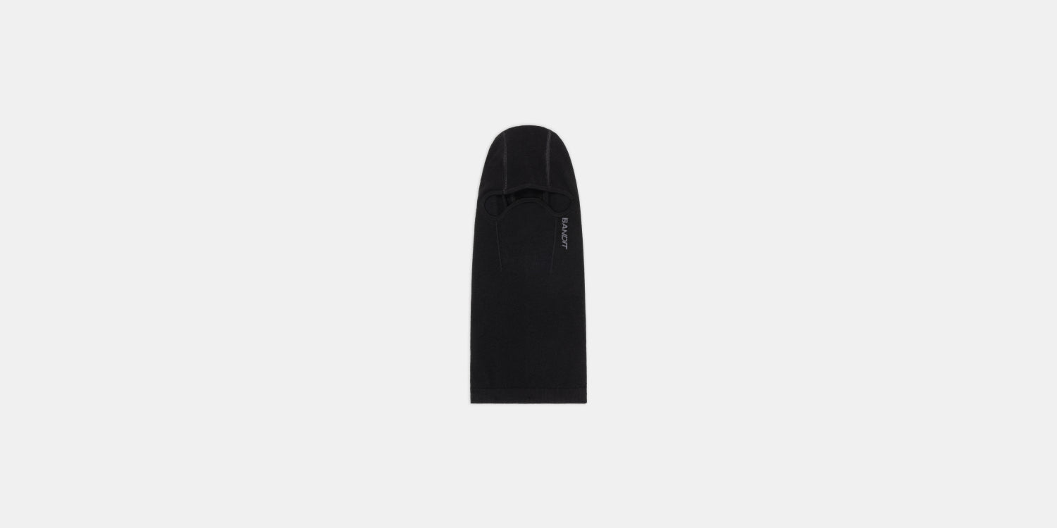 Seamless Merino Balaclava - Black