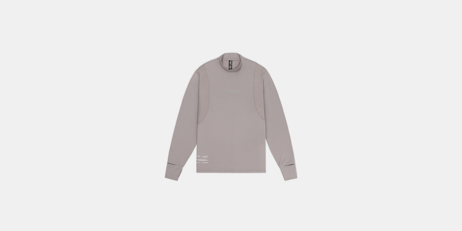 Men's AuraGrid™ Mockneck Long Sleeve - Zinc