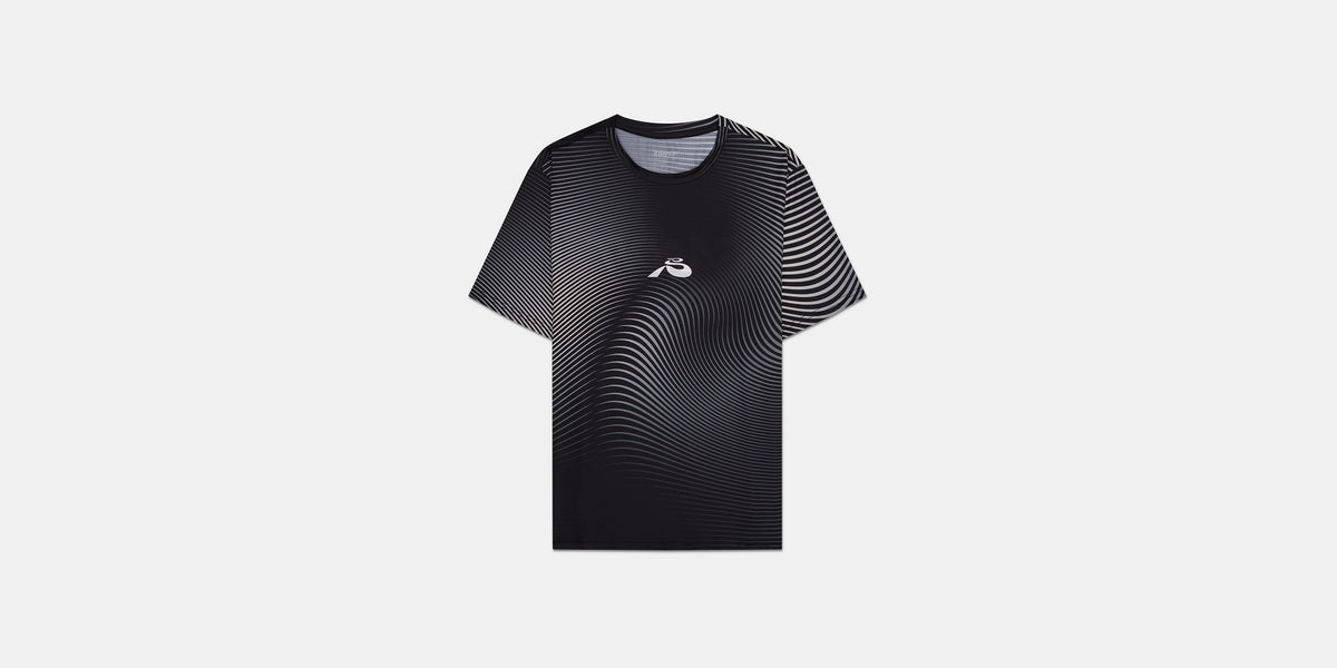 Drift™ Mirage Performance Tee - Black with Chalk Print